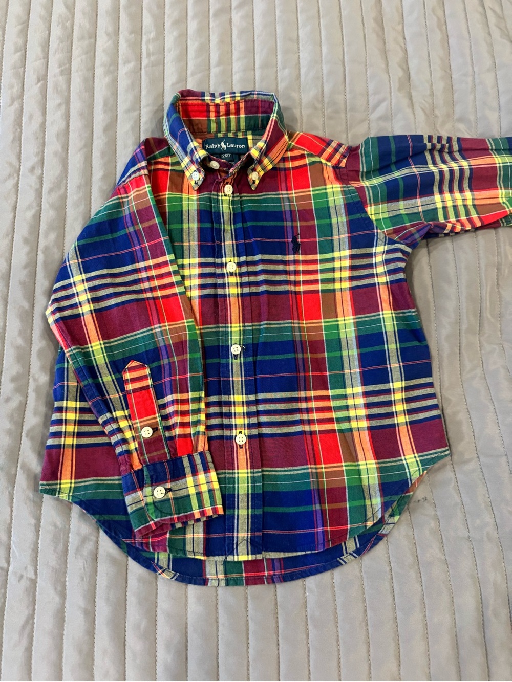 Ralph Lauren Multi-Color Plaid Button-Down Shirt